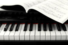 Klavier und Noten